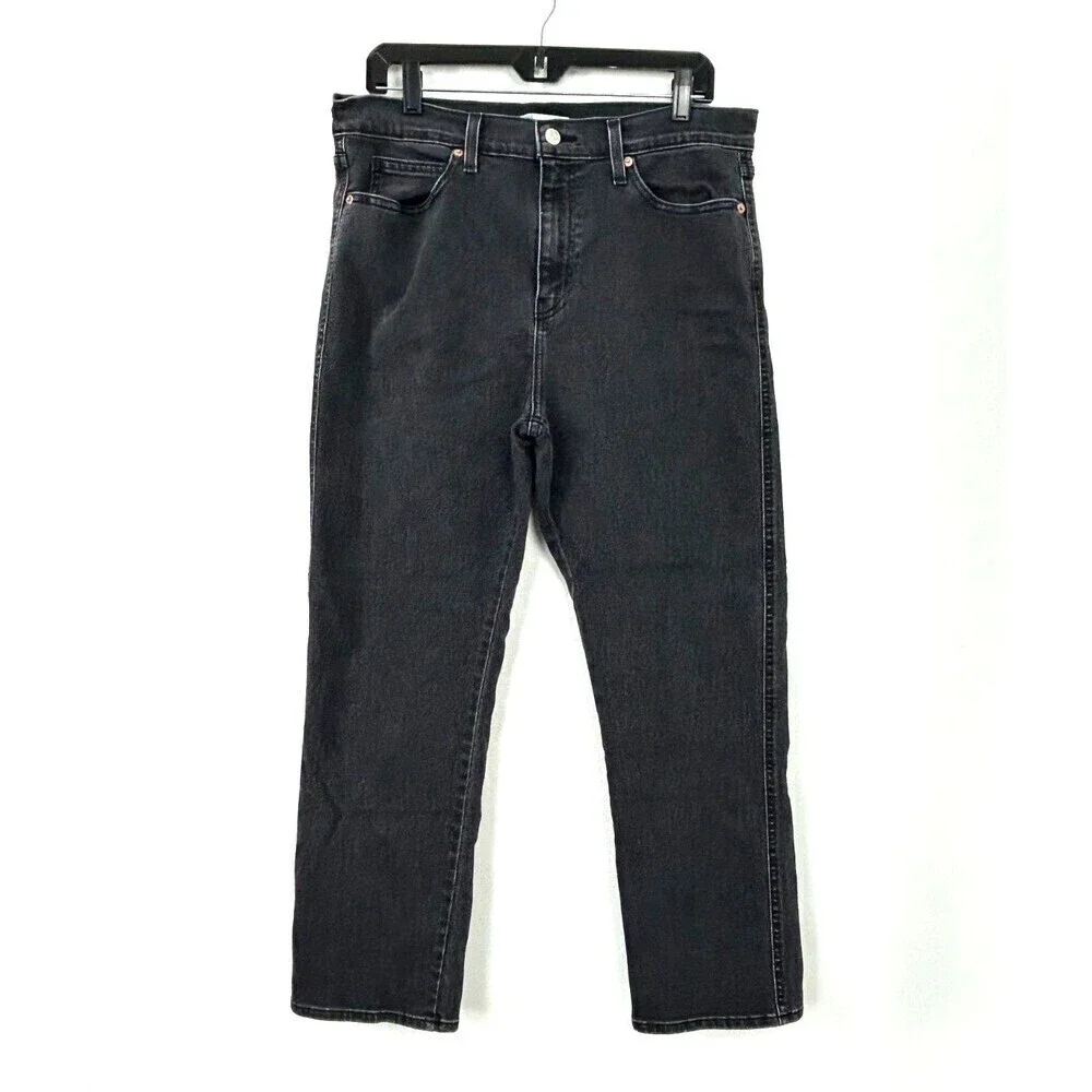 Levi Strauss Signature Gold Women Black Heritage High Rise Jean Sz 12 1065H1 - Picture 3 of 11